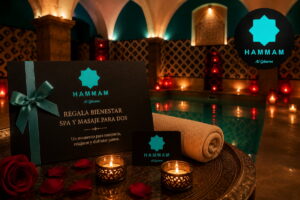 Regalar spa y masaje para dos en Hammam Al Qázeres, con circuito de aguas y masaje relajante en Cáceres.